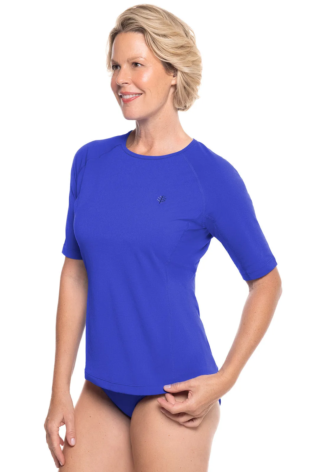 Women's Hightide Short Sleeve Swim Shirt | Baja Blue