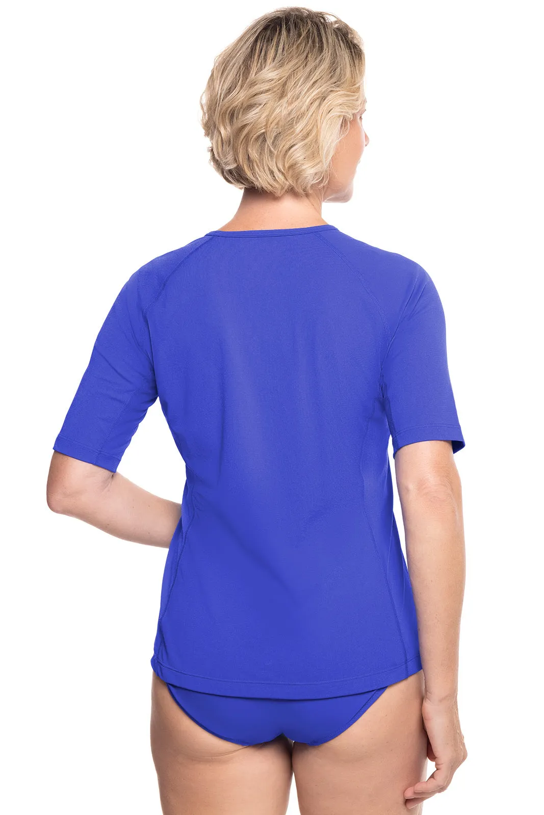 Women's Hightide Short Sleeve Swim Shirt | Baja Blue