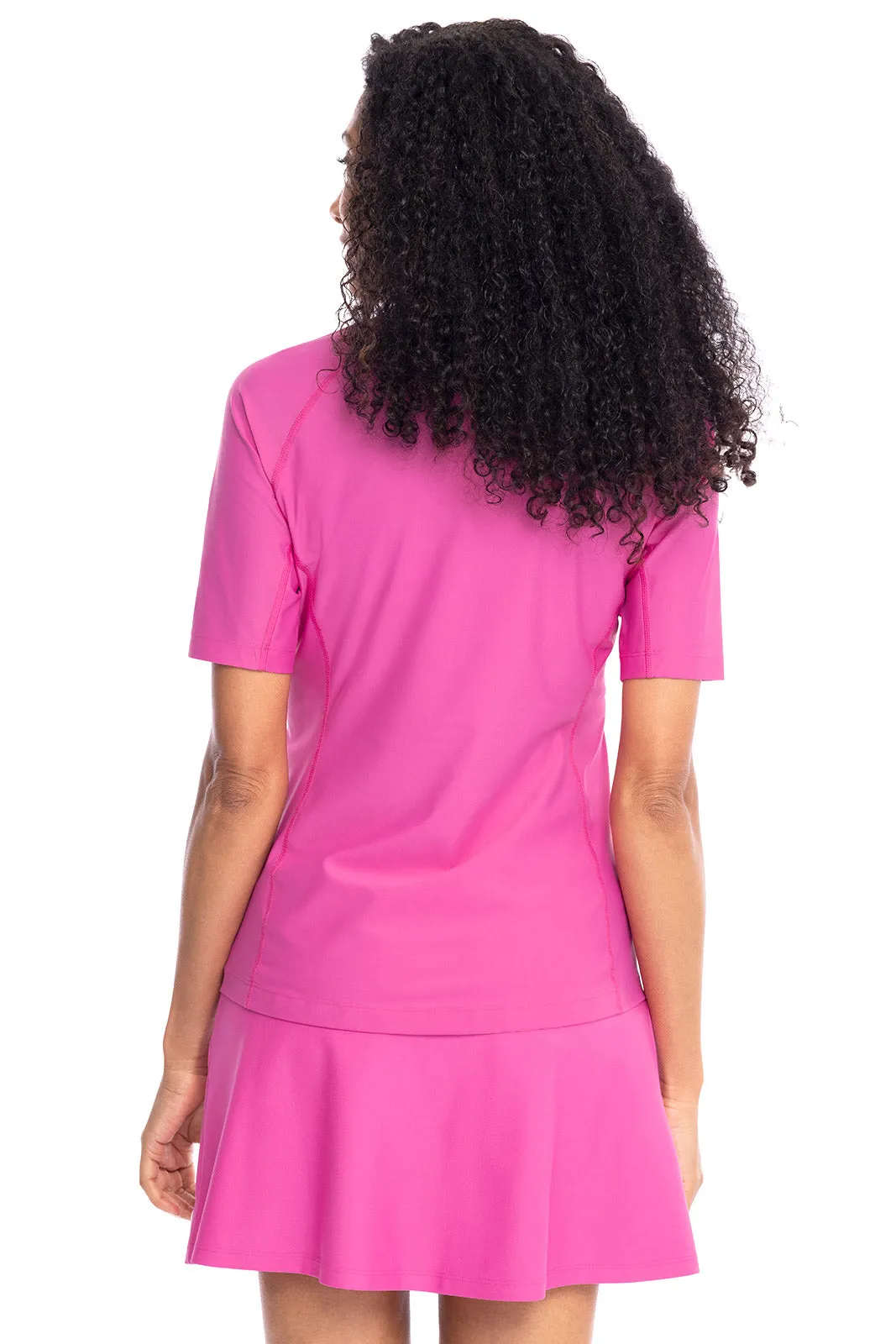 Women's Hightide Short Sleeve Swim Shirt | Magnolia Pink